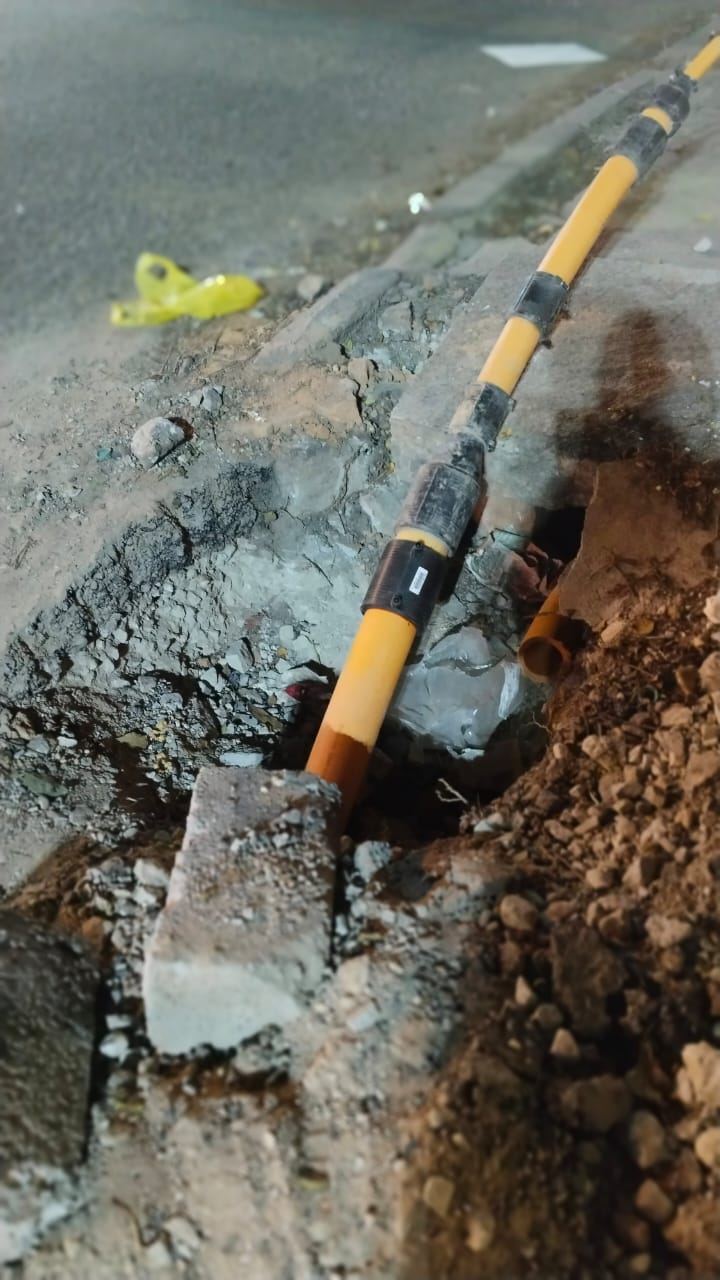 GAIL Gas work at gate 1